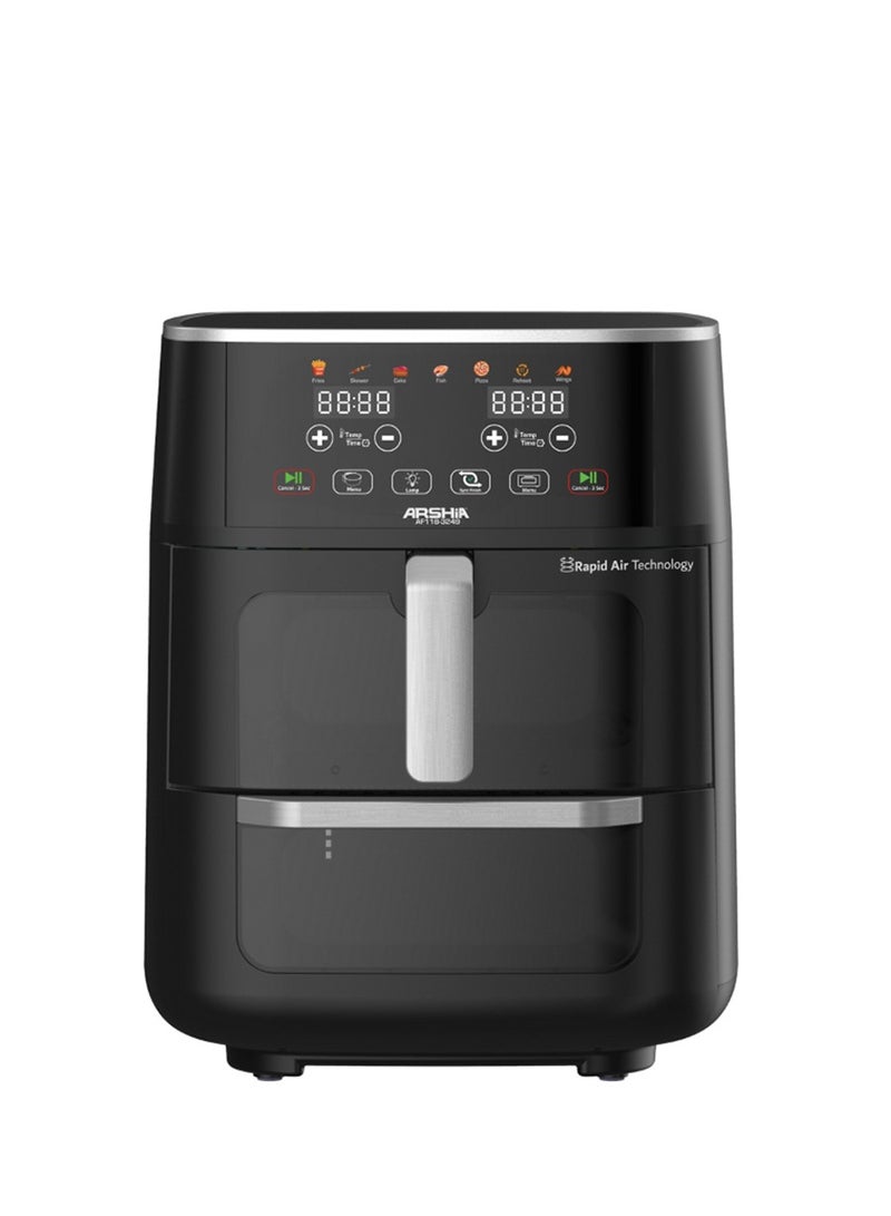 Arshia Dual Digital Air Fryer 11L – Double Basket with Independent Controls – Healthy Oil-Free Cooking - Image 1