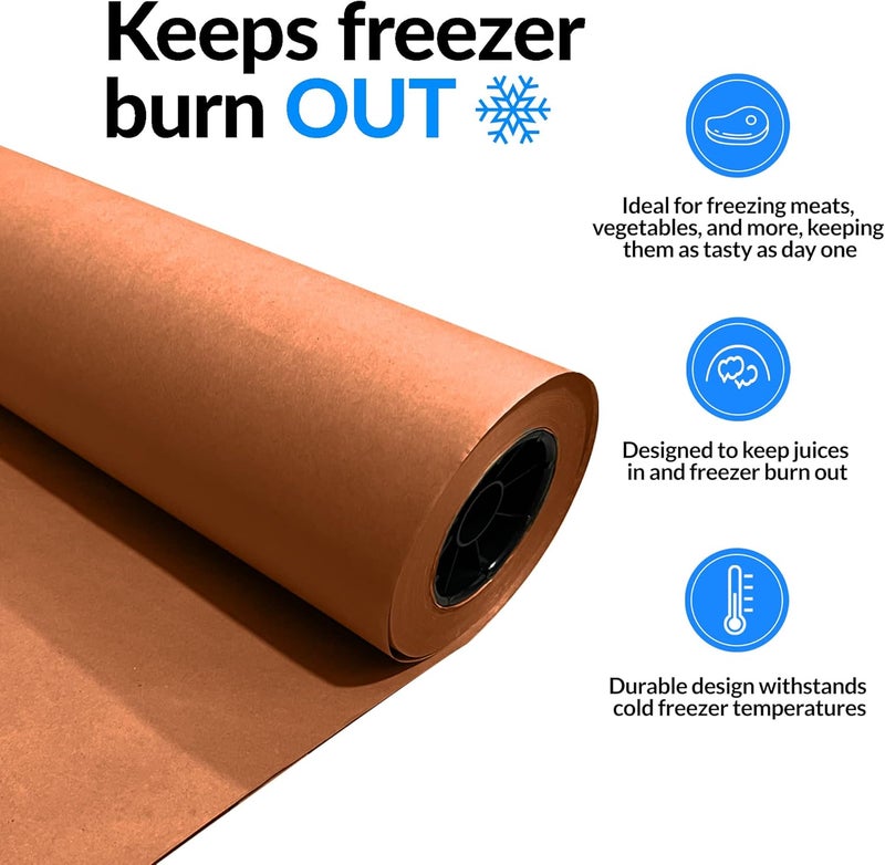 Reli. . Pink Freezer Paper Roll | 18 Inch x 350 Ft - Bulk | Made in USA | Peach Freezer Paper Roll for Meat | Food Grade, Poly-Coated for Wrapping/Freezing Meat (Pink) - Image 4