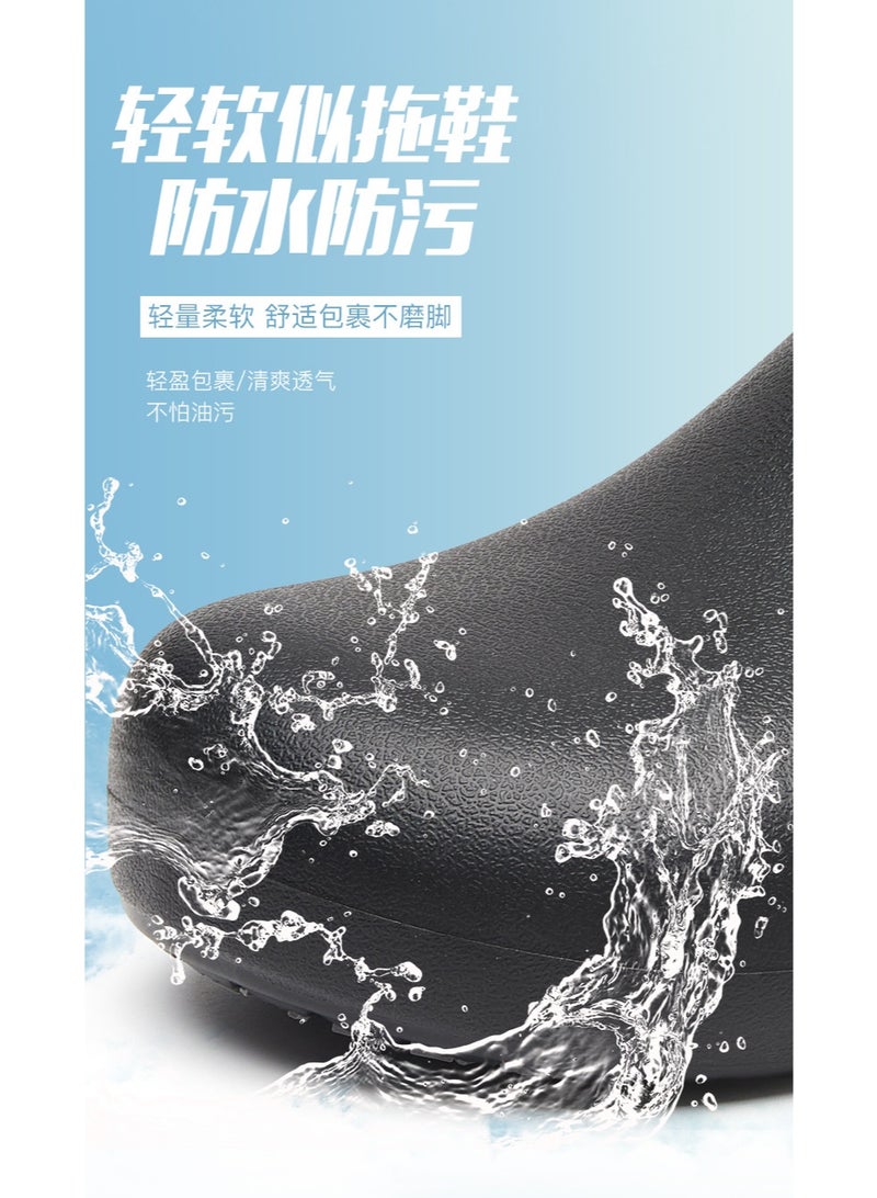 أحذية جراحية للجنسين، مناسبة للأطباء والممرضين والطهاة. مصنوعة من مادة EVA، هذه الأحذية مقاومة للانزلاق ومقاومة للماء، ومناسبة لغرف العمليات والمختبرات ومطابخ الفنادق. - Image 5