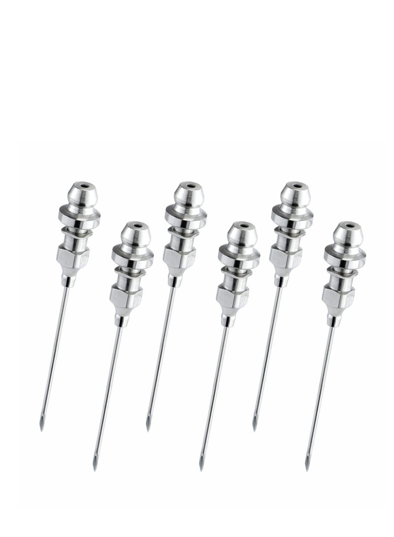 Excefore Bearing Grease Injector Needle，Removable Needle Grease Dispenser 6pcs，for Injecting Grease Into Sealed Bearings and CV Joints  - Image 1