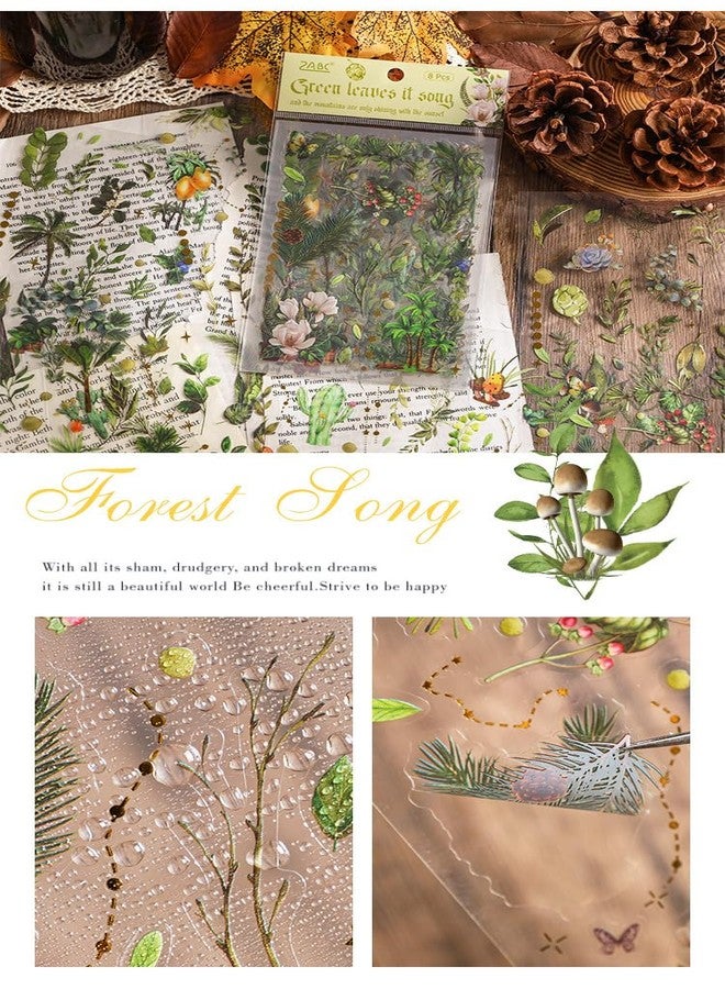 DEOXY مجموعة من 4 ملصقات إسفنجية زخرفية من ديوكسي، سلسلة الصباح، ثلاثية الأبعاد، ليزرية وذاتية اللصق، ملصق ختم ظرف ثلاثي الأبعاد، ملصقات زخرفية من مادة دفتر يوميات أمريكية عتيقة (DX-006) - Image 3