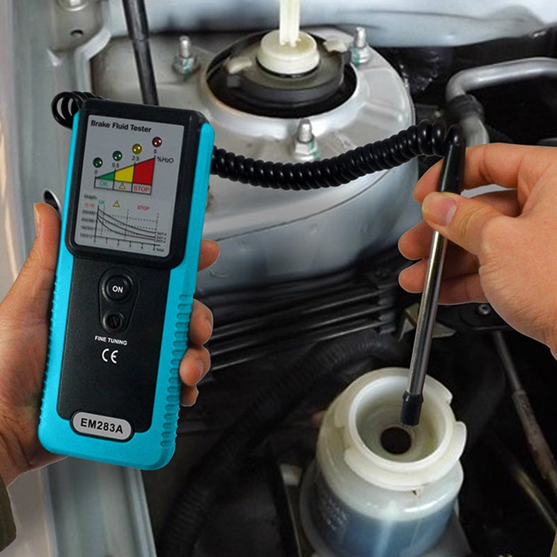 Automotive Brake Fluid Tester Oil Water Detection with High-Precision Probe for Auto DOT3 DOT4 DOT5 Brake Fluid Diagnostic Detector(battery not included) - Image 2