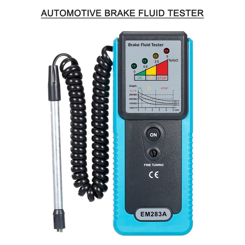 Automotive Brake Fluid Tester Oil Water Detection with High-Precision Probe for Auto DOT3 DOT4 DOT5 Brake Fluid Diagnostic Detector(battery not included) - Image 3