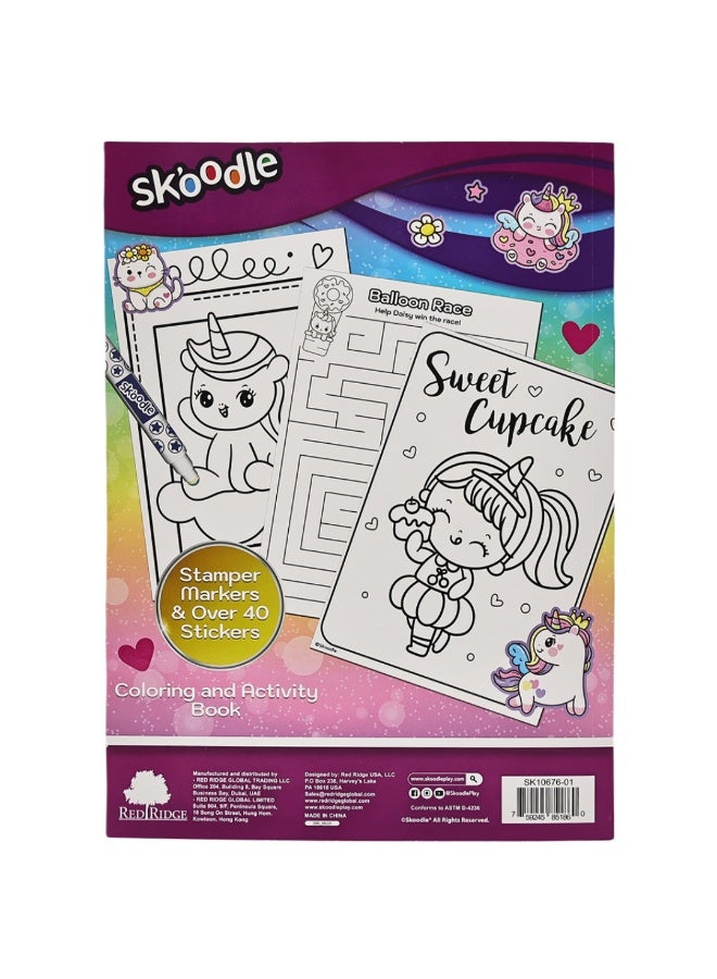 SKOODLE Coloring & Activity Book With Stamper Markers | Art & Craft Kit | Fun Activity For Kids | Age 3+ - Image 2