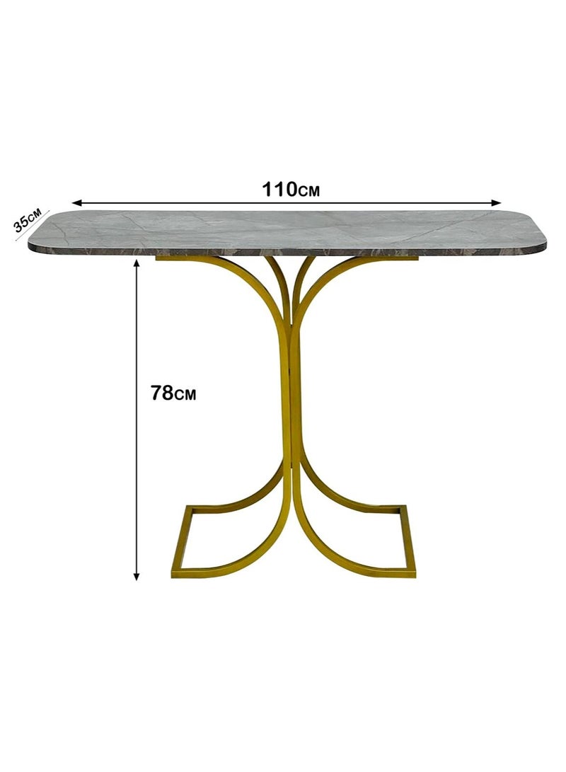 Living Console Table Hallway Unit With Solid Top  110*35*78CM - Image 2