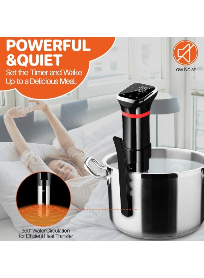 انيوين جهاز طهي دقيق من سوس فايد بقدرة 1100 واط مع تحكم دقيق في درجة الحرارة والوقت يتضمن كتاب طبخ سوس فيد - Image 5