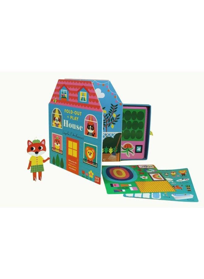 Nosy Crow Fold-Out + Play: House - Image 3