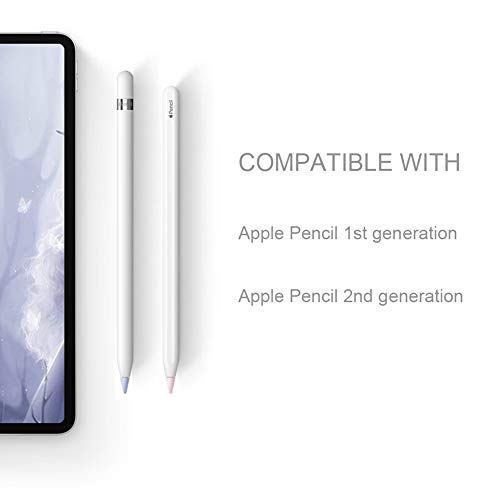 YINVA Cover Compatible with Apple Pencil Tips Silicone Nib Cap Accessories for Apple Pencil 1st and 2nd Generation(60 PCS,10 Colors) - Image 2