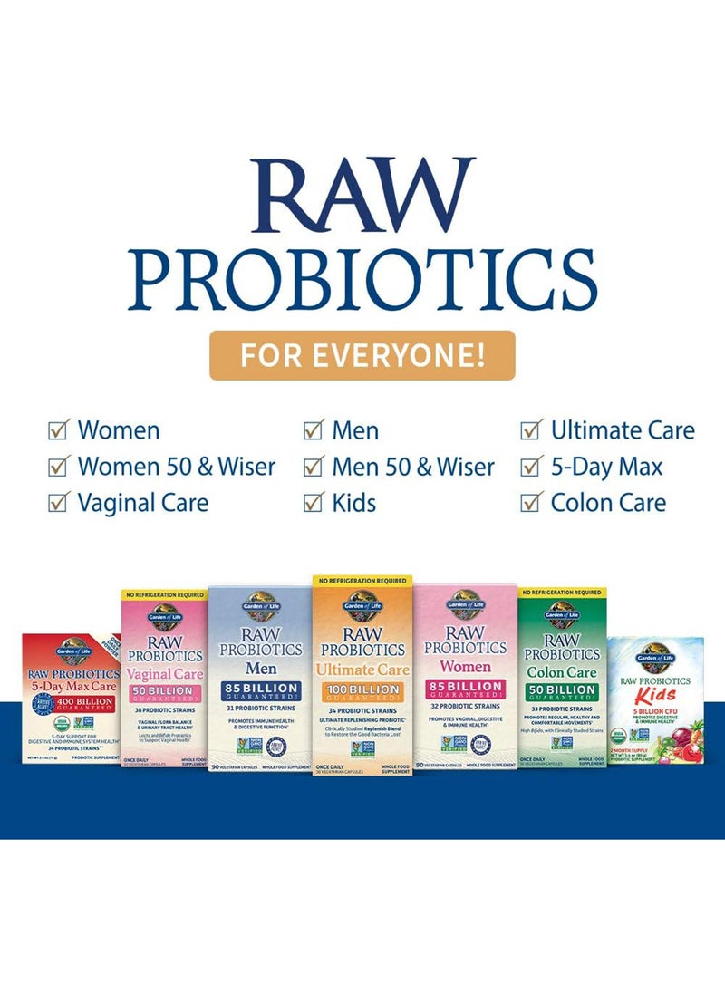 Garden of Life - Probiotics Colon Care Shelf Stable 50 Billion Cfu d Through Expiration Once Daily Certified Nongmo 30 Vegetarian Capsules - Image 1