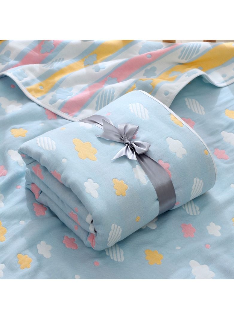 Loquat منشفة استحمام مطبوعة برسوم كرتونية من القطن الخالص