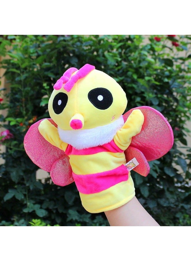 Can Open Mouth Cartoon Animal Plush Hand Puppet Parent-child Toy Mouth Can Move A Variety Of Styles Cross-border Spot Mixed Batch