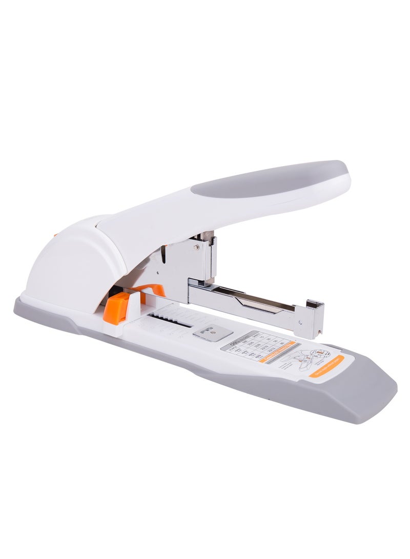 Deli E0487 Heavy Duty Stapler, 80 Sheets Capacity Compatible with 23/6 to 23/13 Staples White 鈥?For Office Paperwork - Image 5