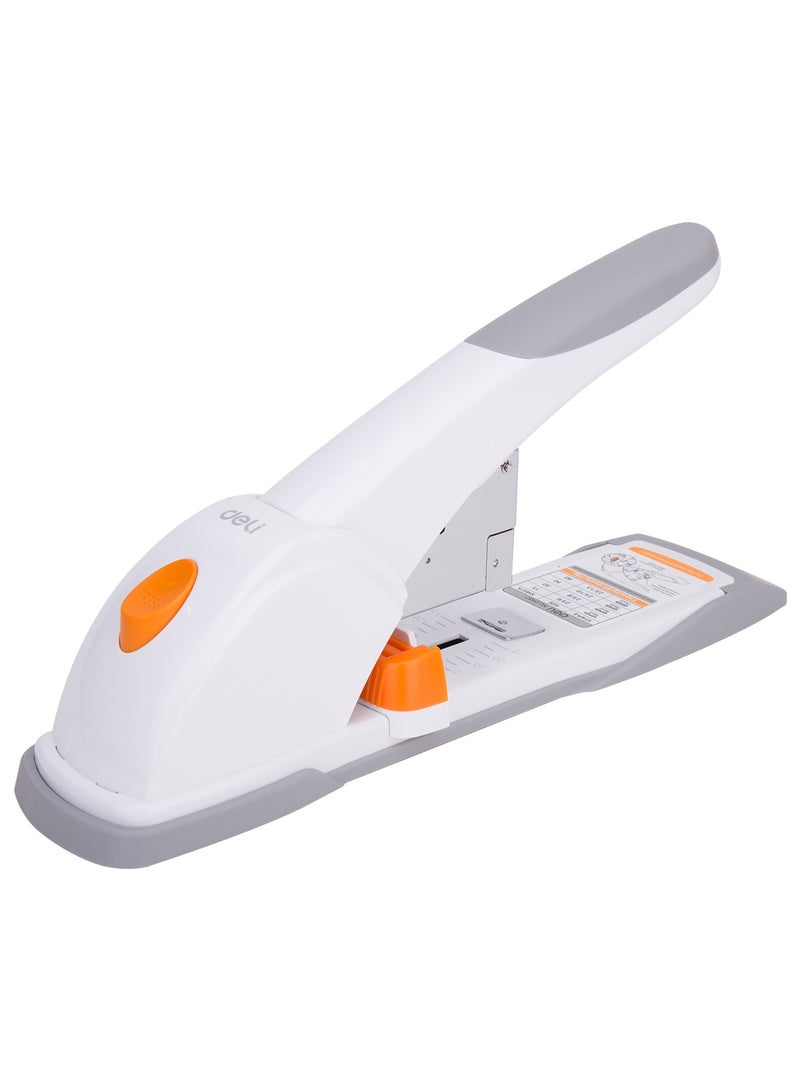 Deli E0487 Heavy Duty Stapler, 80 Sheets Capacity Compatible with 23/6 to 23/13 Staples White 鈥?For Office Paperwork - Image 2