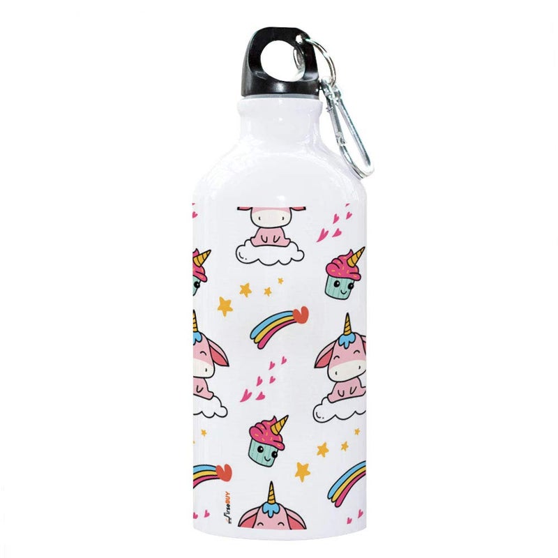 FirseBUY Cute Unicorn Water Bottle Aluminum 600 ml Bottle for Girls - Image 1