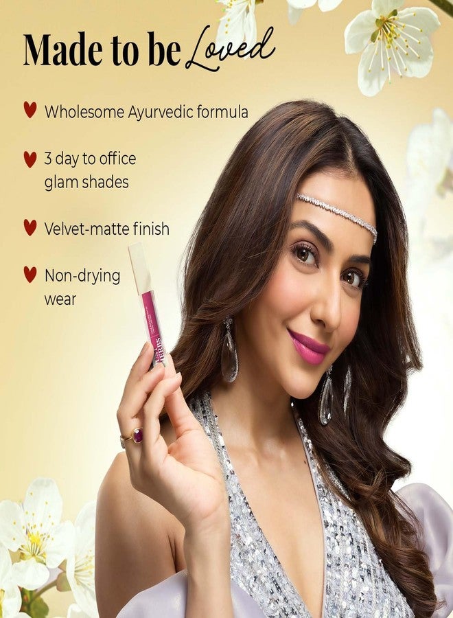 Just Herbs Ayurvedic Liquid Lipstick Kit Set of 3 with Long Lasting, Hydrating & Lightweight Lip Colour, Full Size - Paraben & Silicon Free - 6 ml (Day+ Office Look) - Image 2