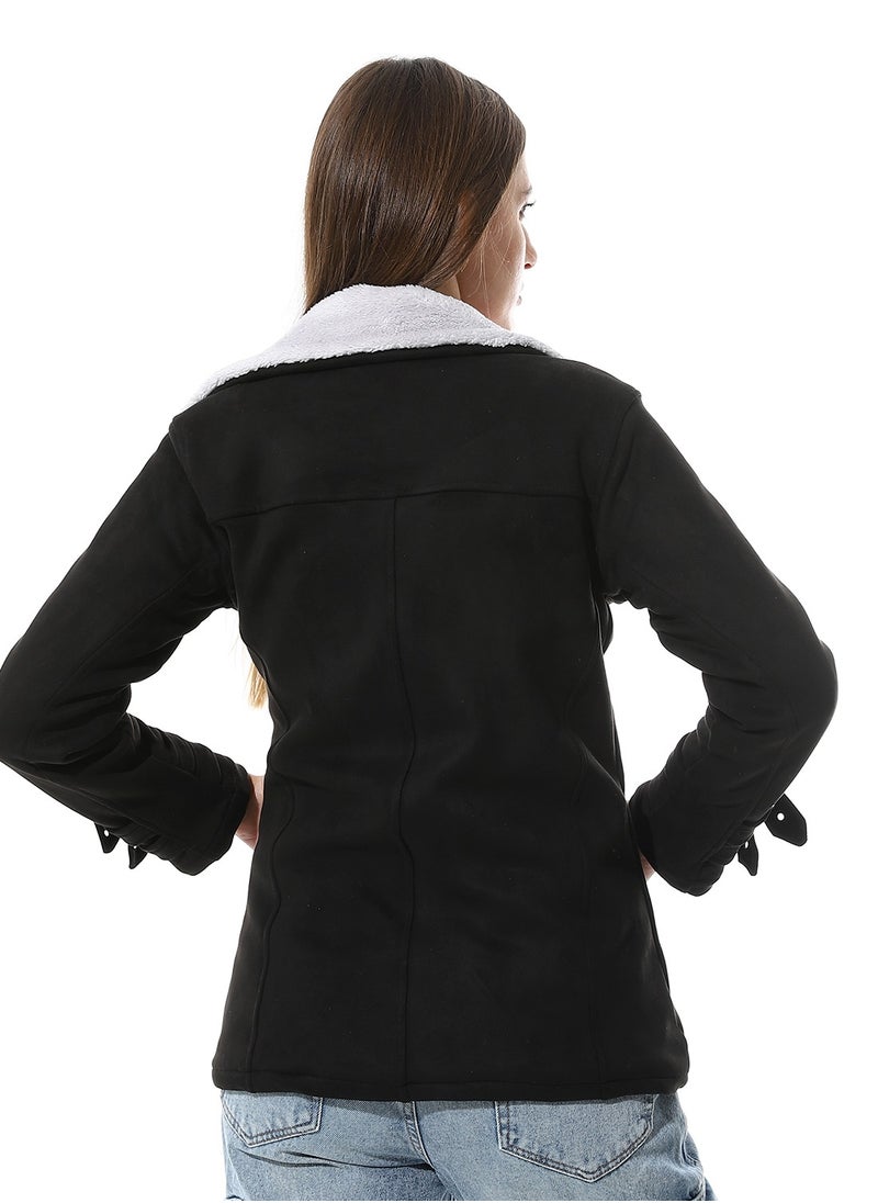Caesar - Women Chmois Lining Jacket With Zipper And Front Pockets - Image 1