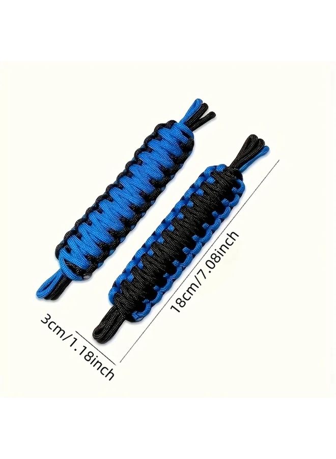 2pcs Black Blue Heavy Duty Door Limit Straps Compatible With CJYJTJJK JKU JL TJ JK JL JT Models 1997 To 2024 Retractable Handcrafted Door Check Straps - Image 2