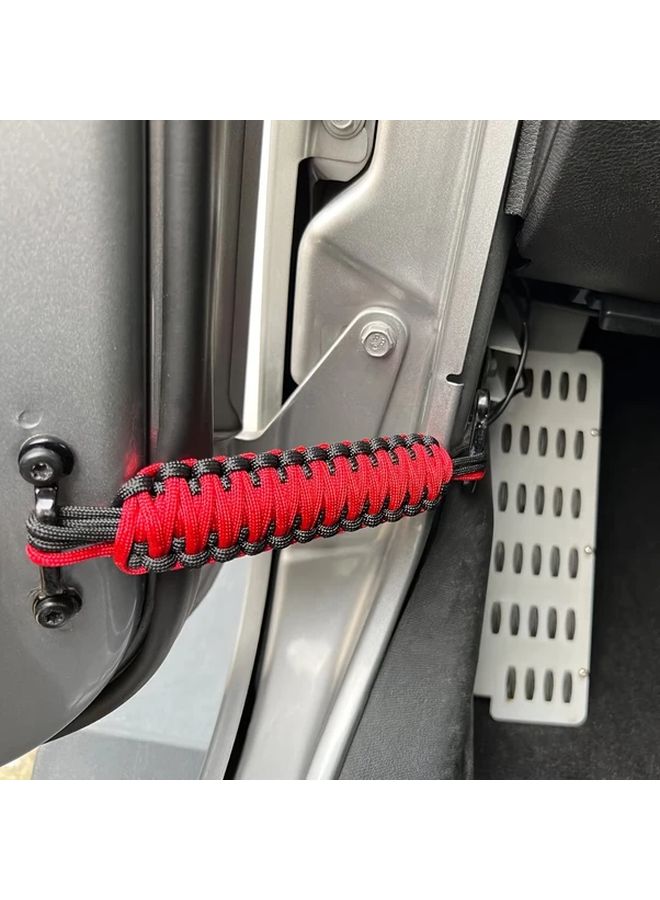 2pcs Black Blue Heavy Duty Door Limit Straps Compatible With CJYJTJJK JKU JL TJ JK JL JT Models 1997 To 2024 Retractable Handcrafted Door Check Straps - Image 3