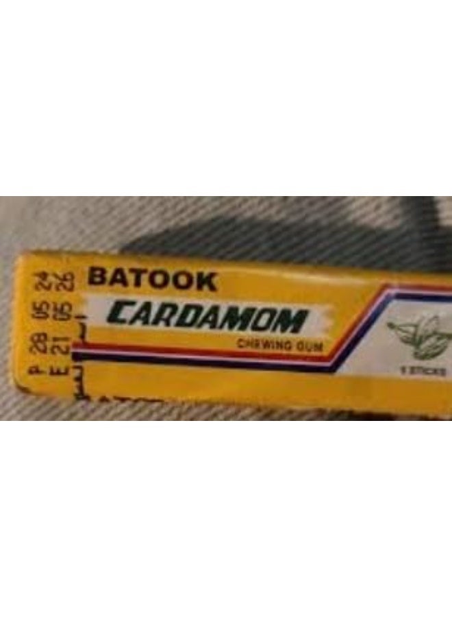 Batook Title: Batook Cardamom Chewing Gum – 5 Sticks | Refreshing Herbal Flavor pack of 12 - Image 2