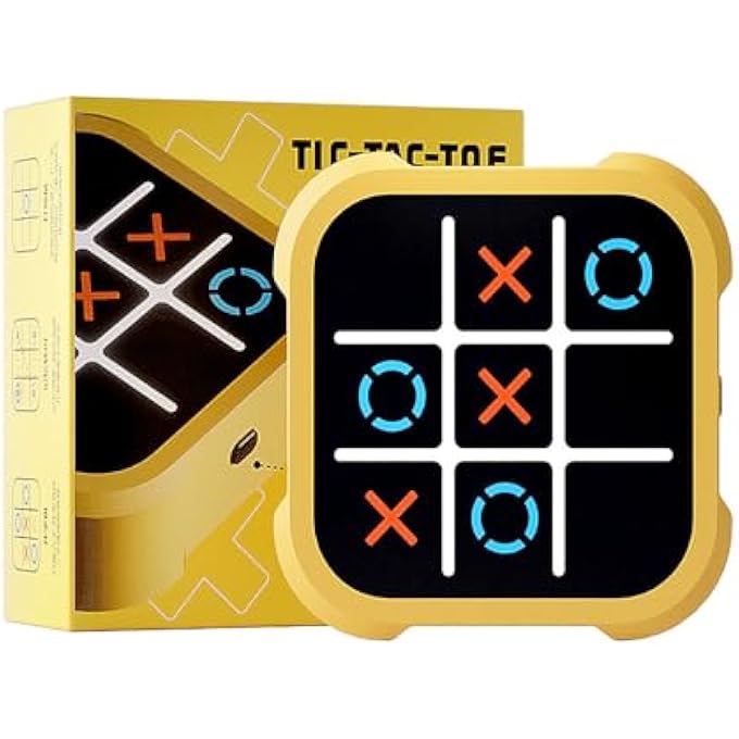 ELECTRONIC TIC TAC TOE GAME - 3-IN-1 PORTABLE HANDHELD PUZZLE CONSOLE, TRAVEL-FRIENDLY EDUCATIONAL TOY FOR MEMORY GROWTH, FAMILY FUN, AND IDEAL GIFT FOR ALL AGES - Image 1