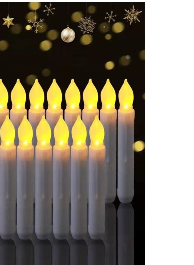 Loquat Electronic candle lamp with regular warm white flashing 17 * 2CM  - Image 2