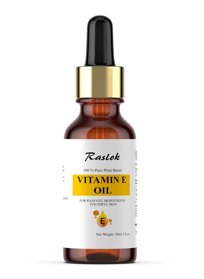 Raslok 100% Pure Plant-Based Vitamin E Oil Helps Nourish and Moisturize Skin for a Soft| Radiant, and Youthful Appearance | Supports Healthy-Looking Skin and Hair | 2 Fl.oz - 30ml - Image 4