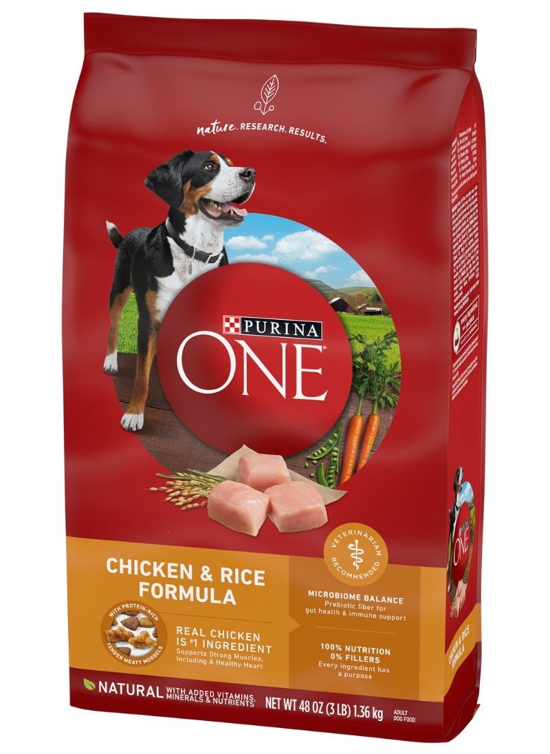 Purina ONE - Chicken & Rice Formula Dry Dog Food 1.36kg - Image 1