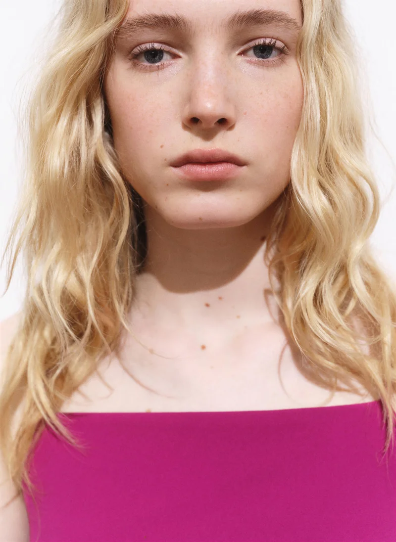 مانجو بلوزة قصيرة بأزرار