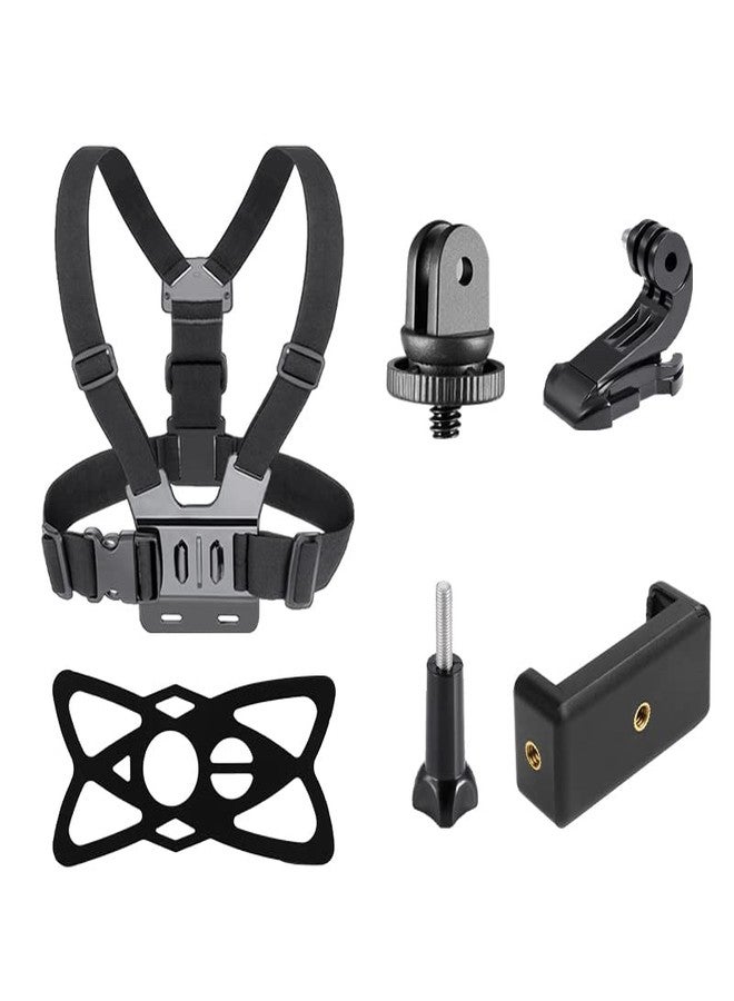 CASON Action Camera Chest Mount with Adjustable Strap CS6, CN10, Go Pro & Other Action Camera Models - Image 1