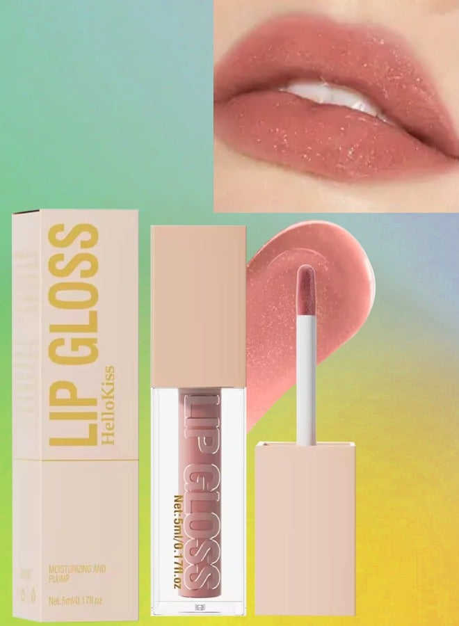 HelloKiss لمعان فائق لزيت الشفاه مرطب وممتلئ وناعم لشفاه لامعة بقوام خفيف ورقيق لون شفاه زيت شفاه ممتلئ مكياج شفاه زيت 04 - Image 1