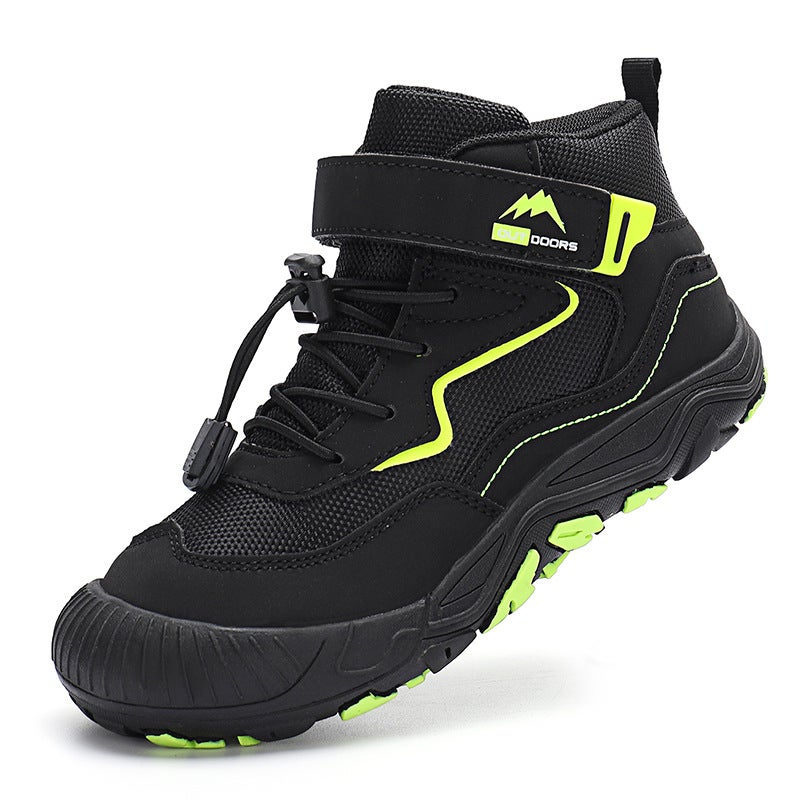 Autumn And Spring New Casual Fashion Trend All-Match Mid-Help Outdoor Children'S Mesh Shoes Casual Shoes Comfortable Children'S Shoes - Image 1