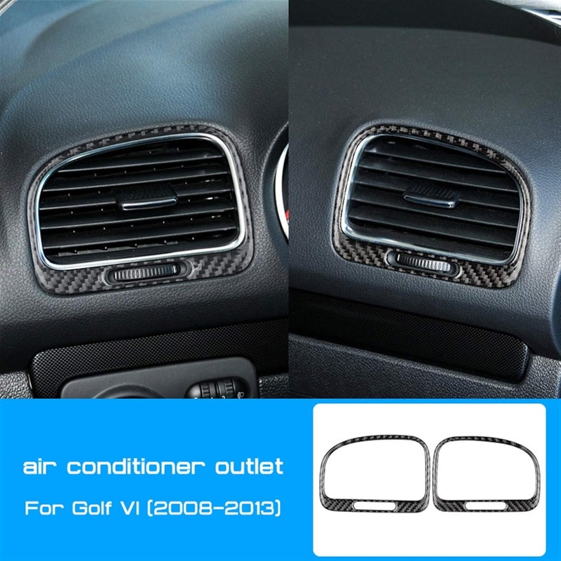 Wivplex Carbon Fiber Air Conditioner Outlet Trim for VW Golf 6 - Image 2