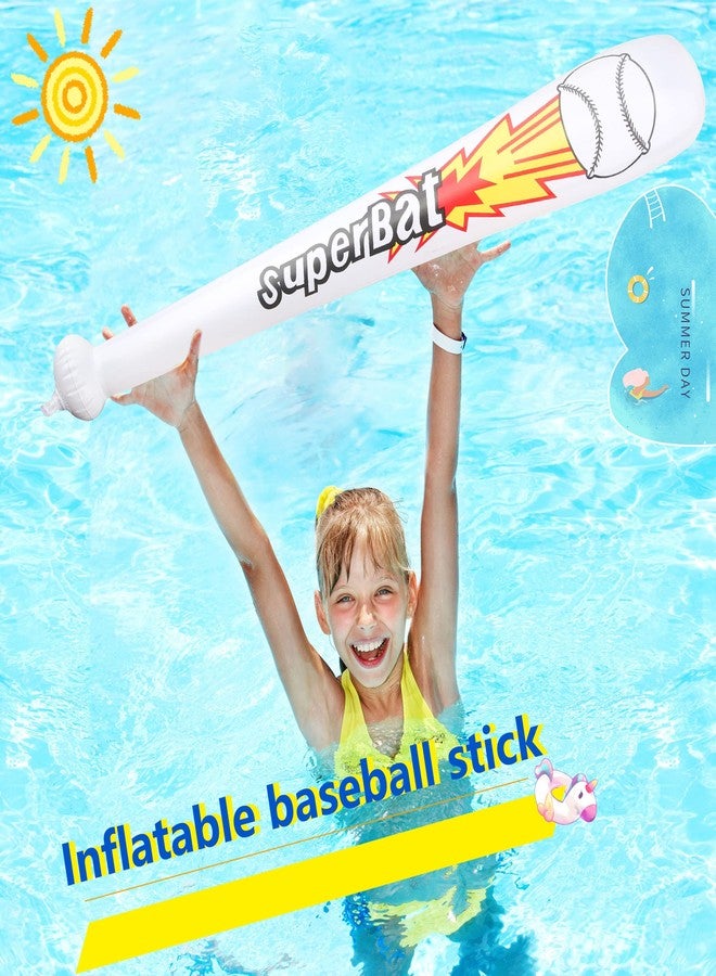 Sonarun 20 Pack Inflatable Baseball Bats 24 Inch and 40 Inch Baseball bat inflates Bulk Blow Up Baseball Bats for Summer Pool Baseball Theme Birthday Party Favors - Image 3