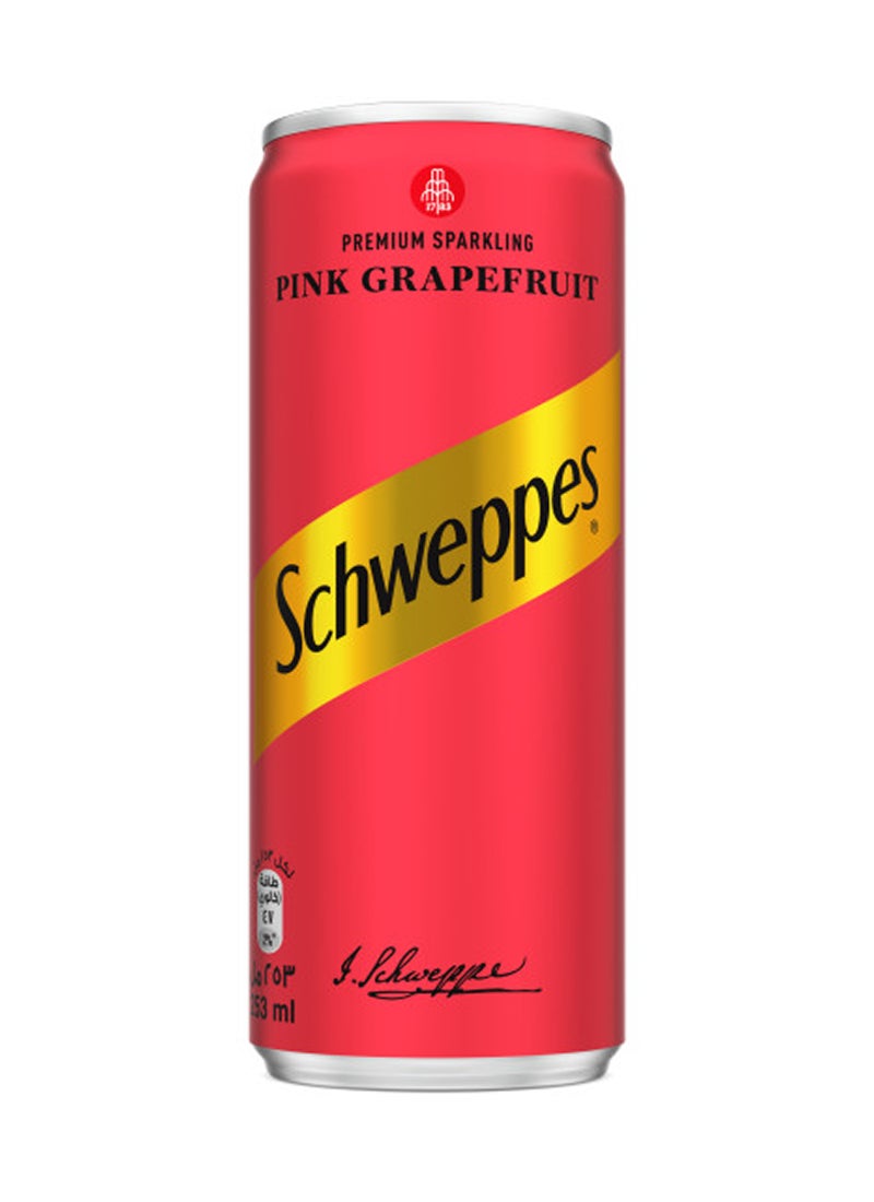 Schweppes Pink Grapefruit Carbonated Drink Can - Image 2