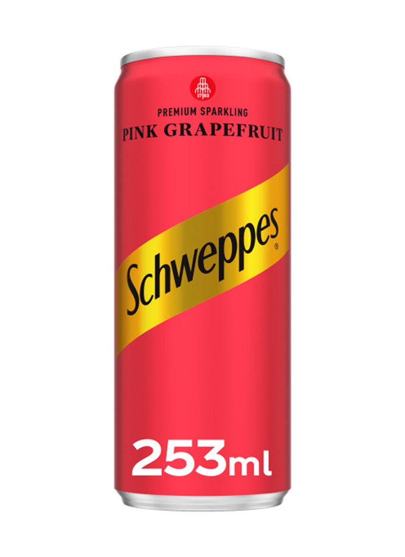 Schweppes Pink Grapefruit Carbonated Drink Can - Image 1