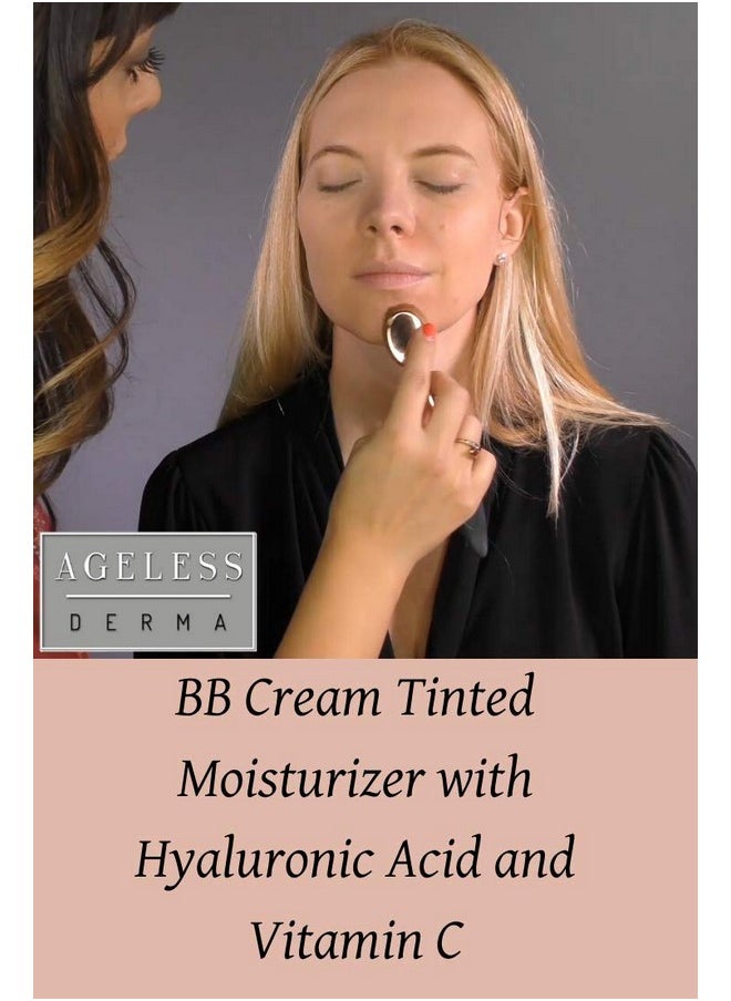 Ageless Derma Bb Cream Tinted Moisturizer Foundation With Hyaluronic Acid And Vitamin C. Made In Usa  - Image 4