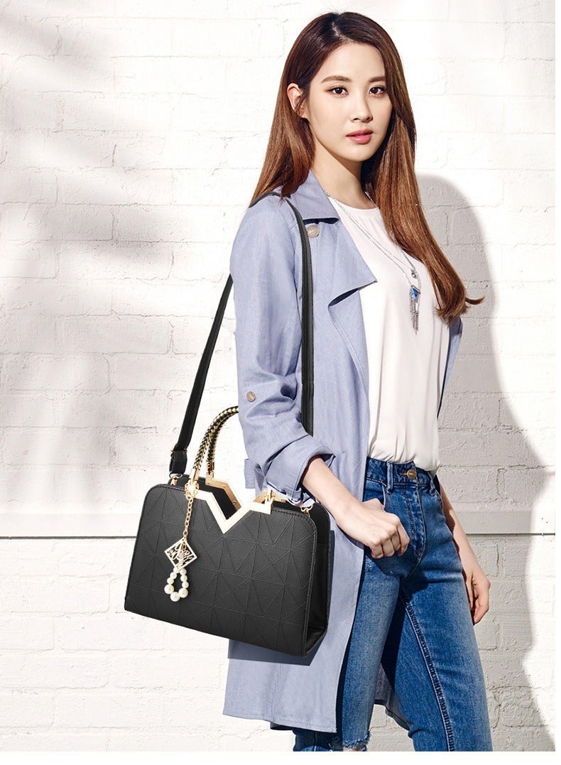 JHVYF Purses for Women Fashion Handbag Ladies Satchel Bags PU Leather Top Handle Shoulder Tote Bags - Image 2