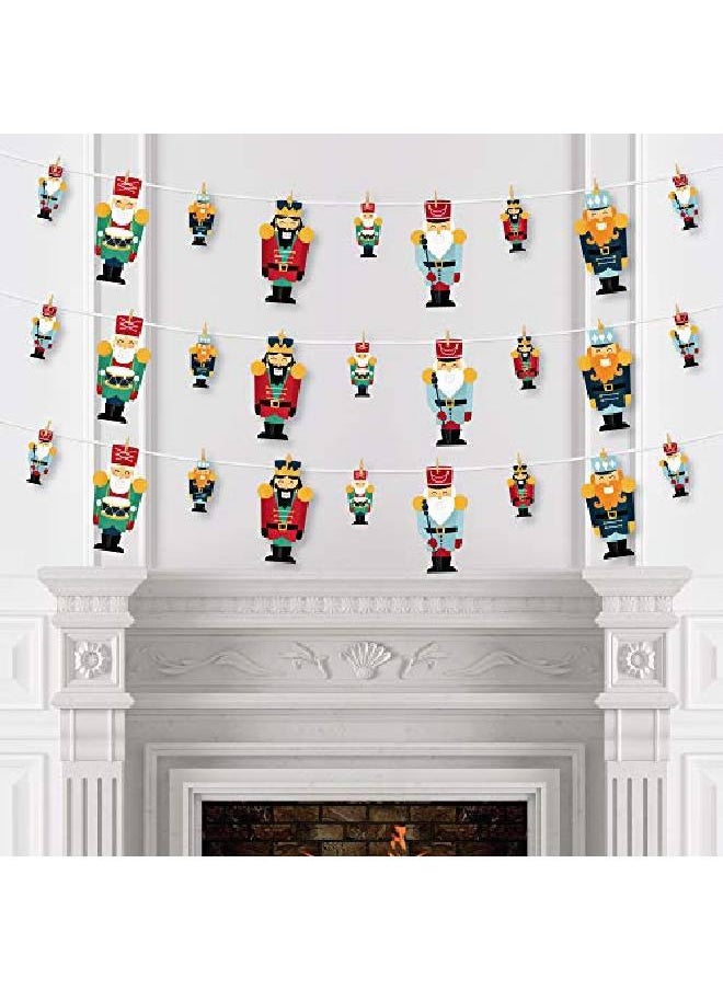 Big Dot of Happiness Christmas Nutcracker Holiday Party Diy Decorations Clothespin Garland Banner 44 Pieces  - Image 3