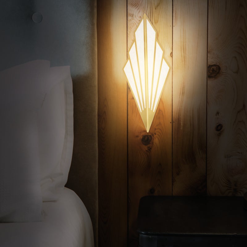 🏠 مصباح حائط LED مودرن بشكل مروحة ذهبي للمنزل والفنادق مقاس 20 سم عبوة واحدة - Image 4