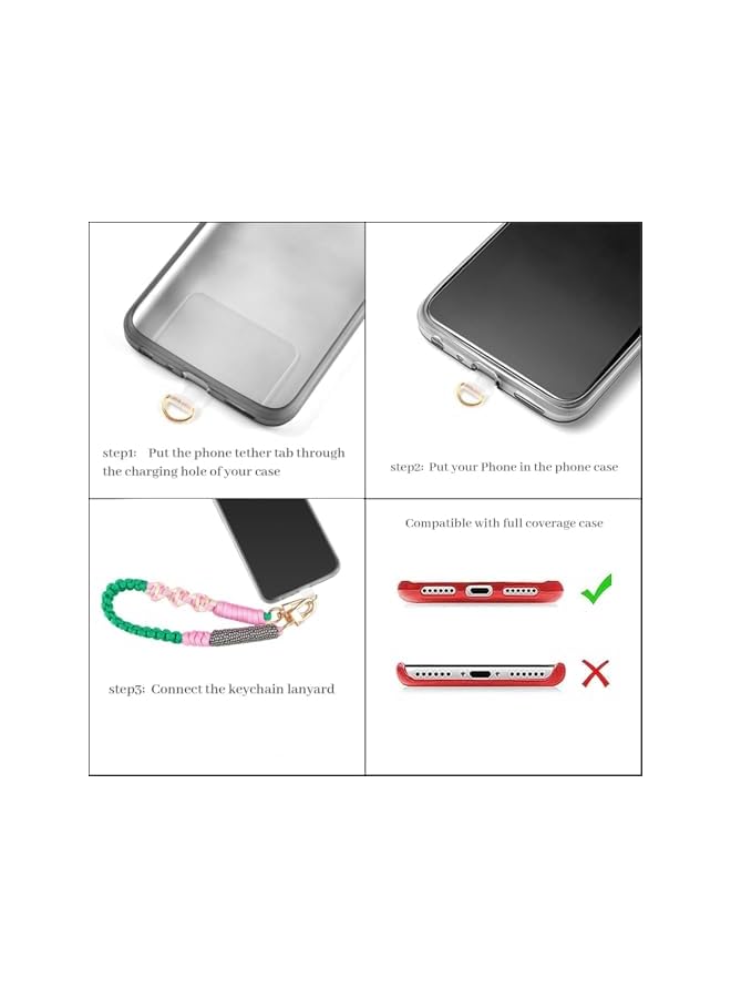 Green Tiger Phone Wrist Strap, Adjustable Nylon Cell Phone Lanyard Hand Strap for Smartphones, Lightweight Wristlet Charm for Outdoor Activities (Green) - Image 2