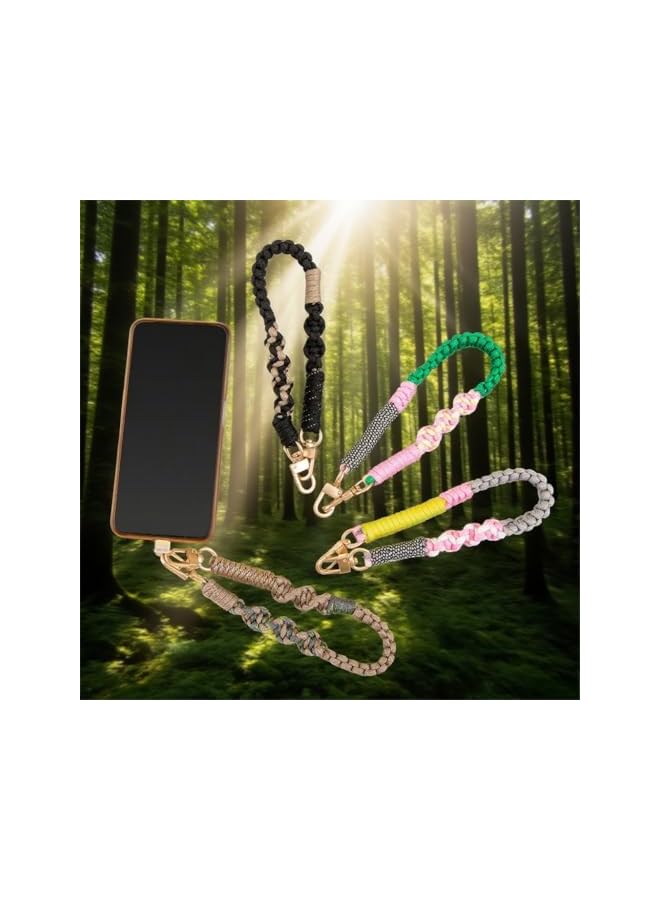 Green Tiger Phone Wrist Strap, Adjustable Nylon Cell Phone Lanyard Hand Strap for Smartphones, Lightweight Wristlet Charm for Outdoor Activities (Green) - Image 5