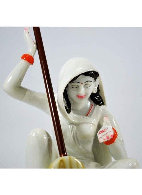 SN Handicrafts SN Handicrafts Resin Meera Bai Playing Instrument Showpiece Standard Multicolor  - Image 2