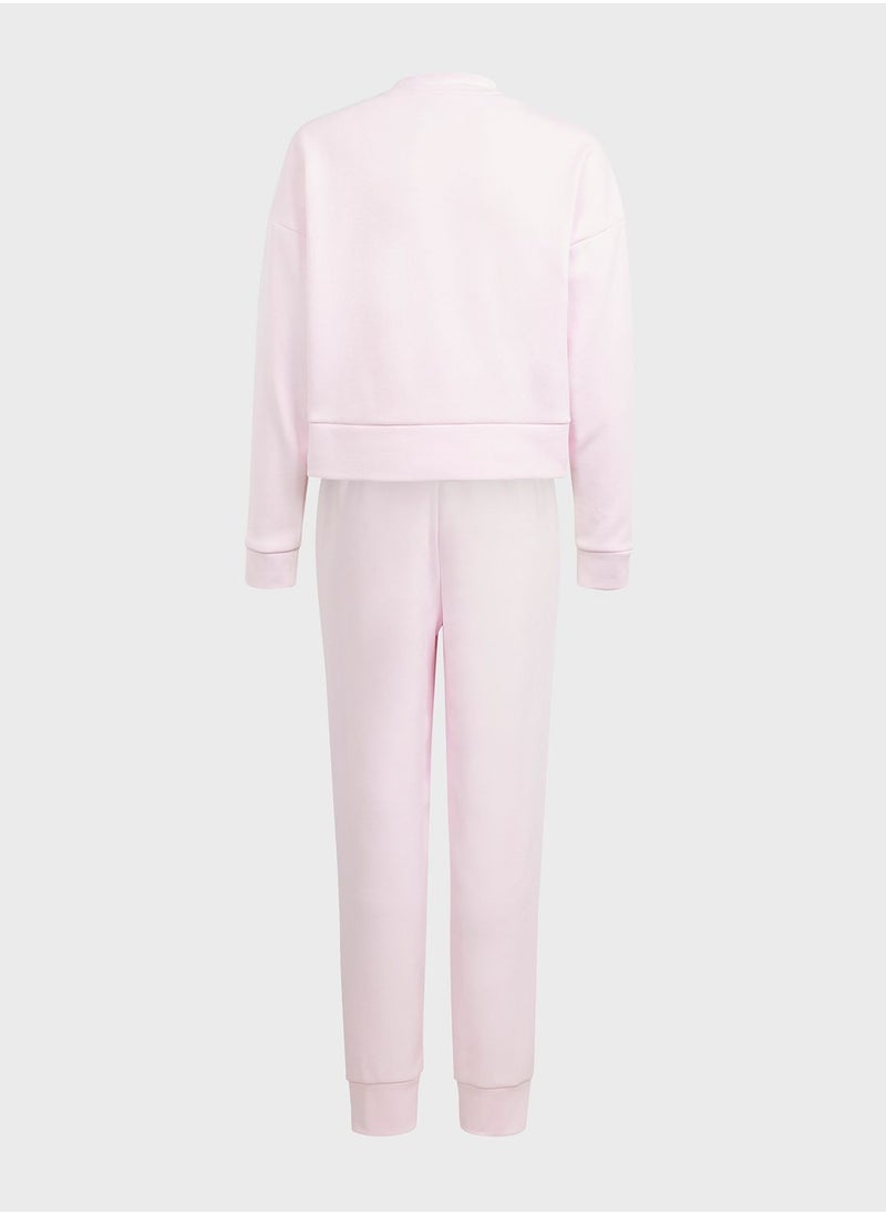 Adidas - Kids Future Icon Logo Sweatshirt Pant Set - Image 1