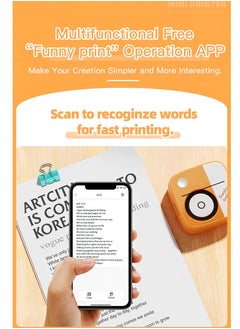 Generic Mini Portable Bluetooth Thermal Printer, Wireless Poster, Photo Printer for Learning and Office Use  - Image 3