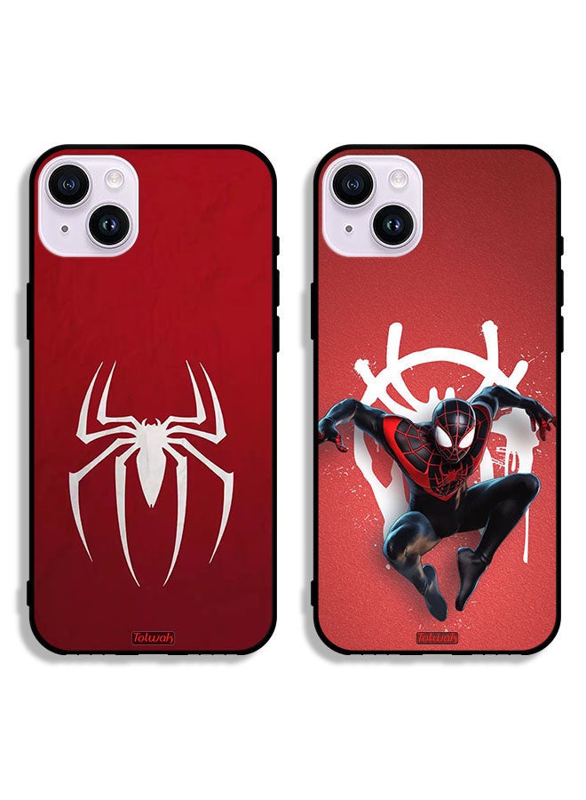 Tolwak Two Cases For Apple iPhone 14 Plus Protective Covers Spiderman - Image 1