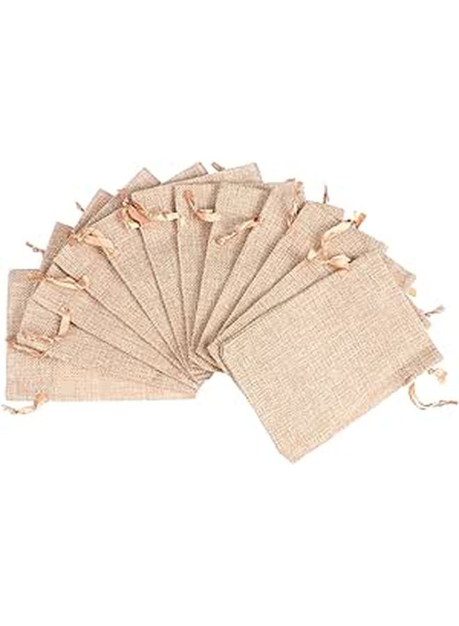 Linen Drawstring Storage Bags Set For Jewelry Organizing Colorful Washable Odorless - Image 1