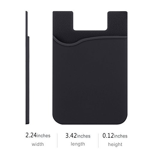 Pofesun Adhesive Phone Wallet, 6 Pack Silicone Phone Wallet Stick on, Sticky Credit Card Holder for Phone Case, Adhesive Credit Card Holder for iPhone 16 15 14 13 12 Pro Max,iPad,Samsung Galaxy,LG,Tablet - Image 2