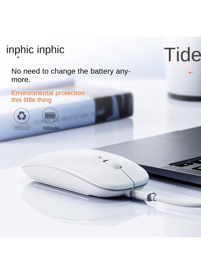 إنفيك Inphic M1p ماوس لاسلكي قابل للشحن بلوتوث ثلاثي الوضع صامت مكتبي مناسب لـ Huawei Lenovo Apple - Image 5