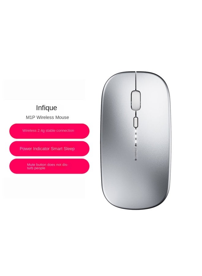 إنفيك Inphic M1p ماوس لاسلكي قابل للشحن بلوتوث ثلاثي الوضع صامت مكتبي مناسب لـ Huawei Lenovo Apple - Image 1