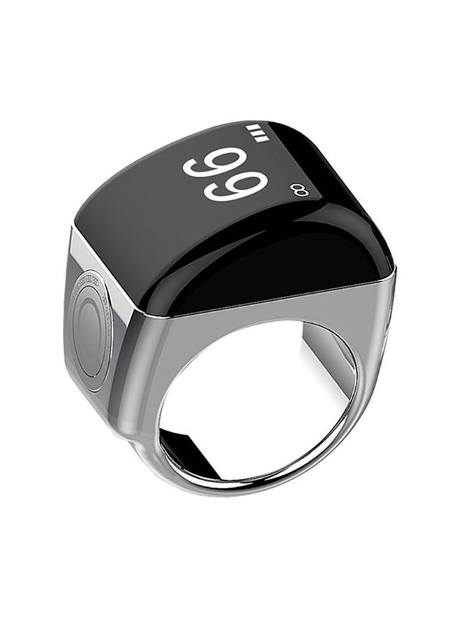 Equantu Plastic Zikr ring Tasbih ring QB702 Lite Silver - Image 2